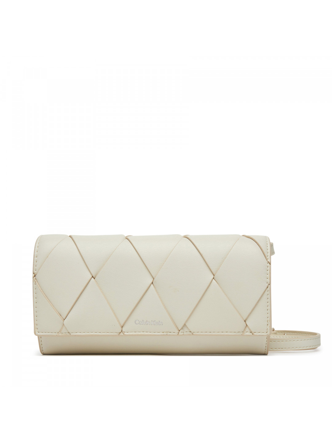 Kabelka Calvin Klein Ck Woven Convertible Wallet Bag K60K612970 Bílá